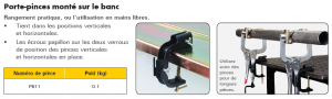 suuport pince pour main libre