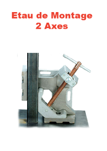 étau de montage 2 axes page présentation