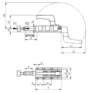 dessin technique sauterelle lourde amf 6842PK