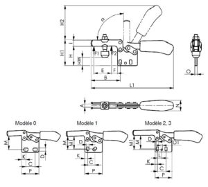 dessin technique sauterelle noire mesure optique amf 6832B