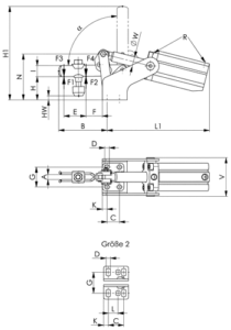 dessin technique sauterelle pneumatique amf 6820A