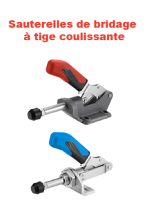 sauterelle de bridage à tige coulissante amf