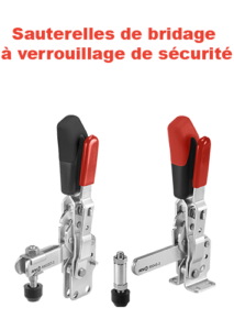 sauterelle de bridage à verrouillage de sécurité amf