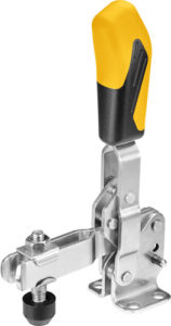 sauterelle verticale inox poignée jaune amf 6800NIY