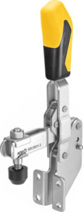 sauterelle verticale inox poignée jaune amf 6803NIY