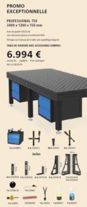promotion table de bridage et de soudage siegmund