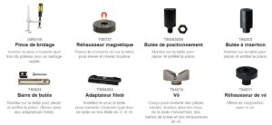 accessoires table modulable fixturepoint