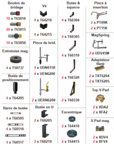 set d'accessoires buildpro 120 pièces