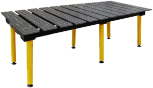 table avec fentes buildpro 2560 x 1250 mm