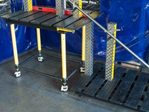 application plateau avec table buildpro