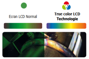 difference de vision avec ecran true color