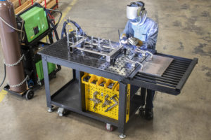 application table mobile rhino cart