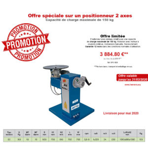 offre spéciale positionneur sps 150s