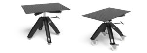 présentation table rotative réglable en hauteur siegmund