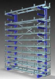 rayonnage cantilever pour marchandise longue armstrongplus storemaster