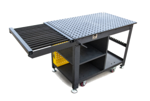 table facon etabli rhino cart avec plateau decoupe plasma