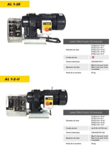 données techniques grugeoirs al 1-2 almi