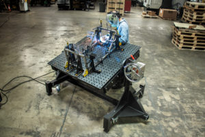 table de soudage rotative