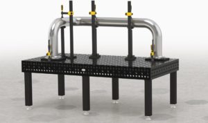 exemple utilisation table à rainures hexagonales siegmund