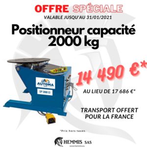 Offre spéciale positionneur 2000 kg