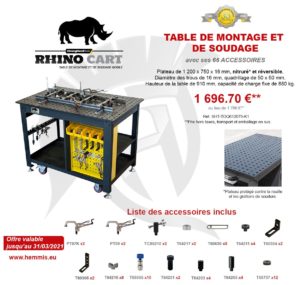 promotion Rhino Cart 1er trimestre