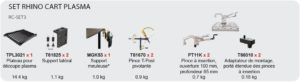 set d'accessoires rhino cart RC-SET3