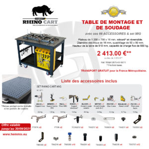 promotion Rhino Cart MIG 3eme trimestre 2021