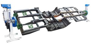 positionneur à colonnes avec chassis