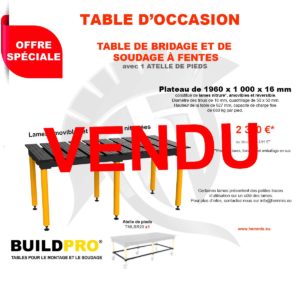 table BuildPro occasion vendu