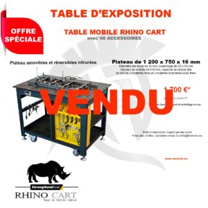 table Rhino Cart vendu