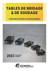 Couverture catalogue tables de soudage et bridage 2022