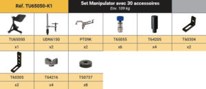 manipulator set d'accessoires