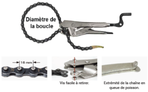 pince à chaine details techniques buildpro