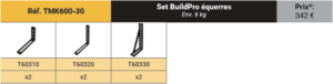 set d'accessoires buildpro tmk600-30
