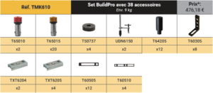 set d'accessoires buildpro tmk610