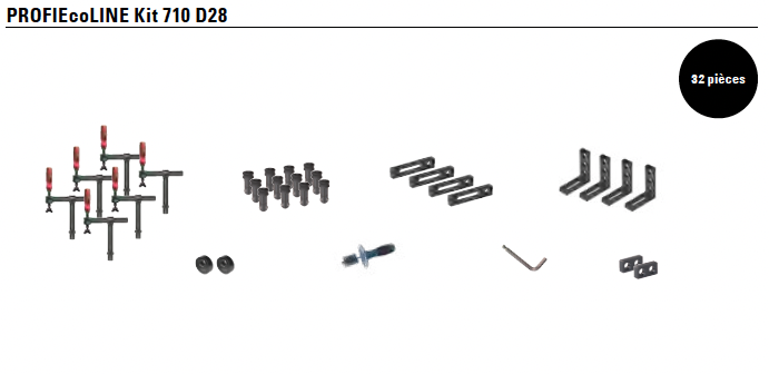 kit d'accessoires eco d28 710 demmeler