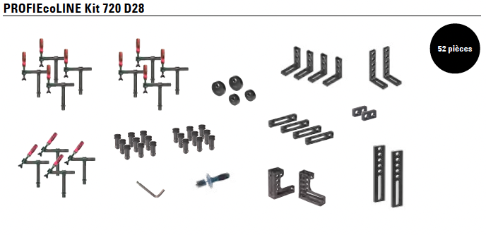 kit d'accessoires eco d28 720 demmeler