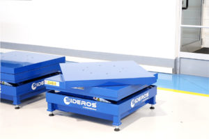 Table élévatrice avec plateau rotatif sideros
