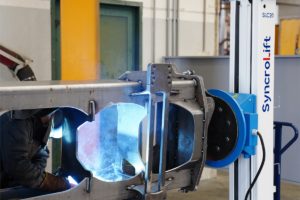 positionneur de soudage cradle avec masse rotative