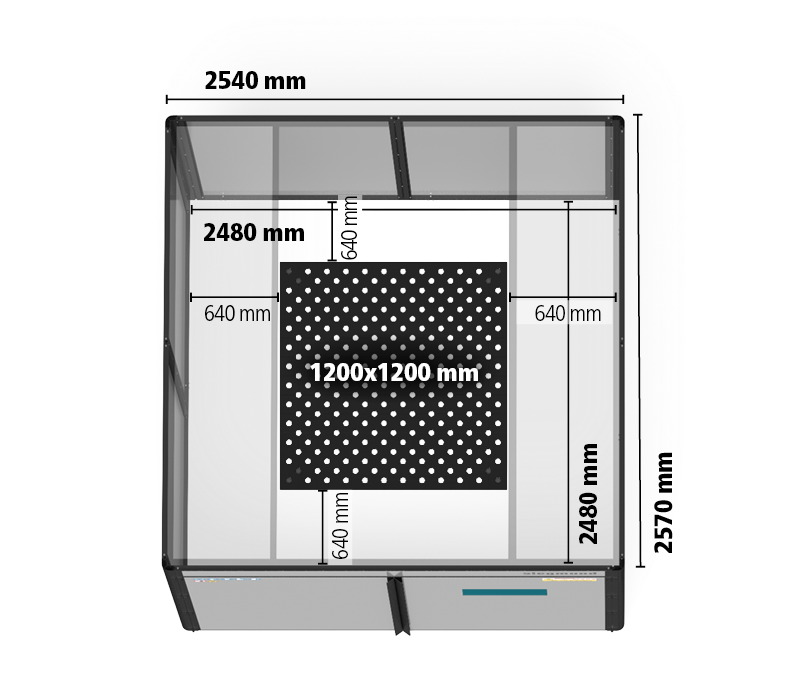 Cellule de soudure laser 2480x2480 mm