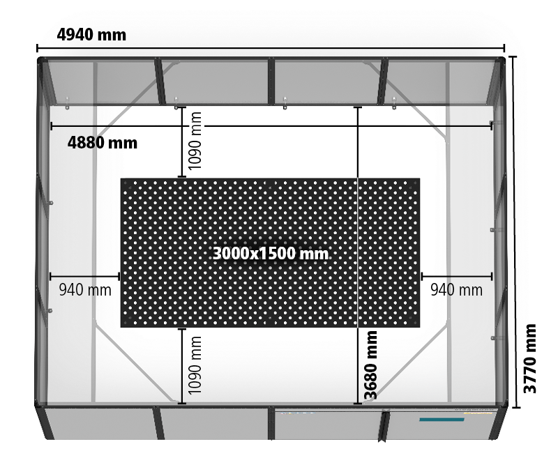 Cellule de soudure laser 4880x3680 mm