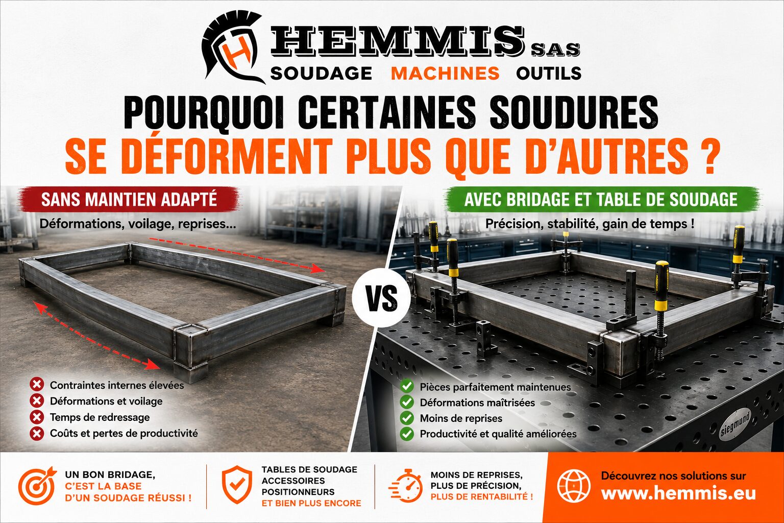 Pourquoi certaines soudures se déforment plus que d'autres ?