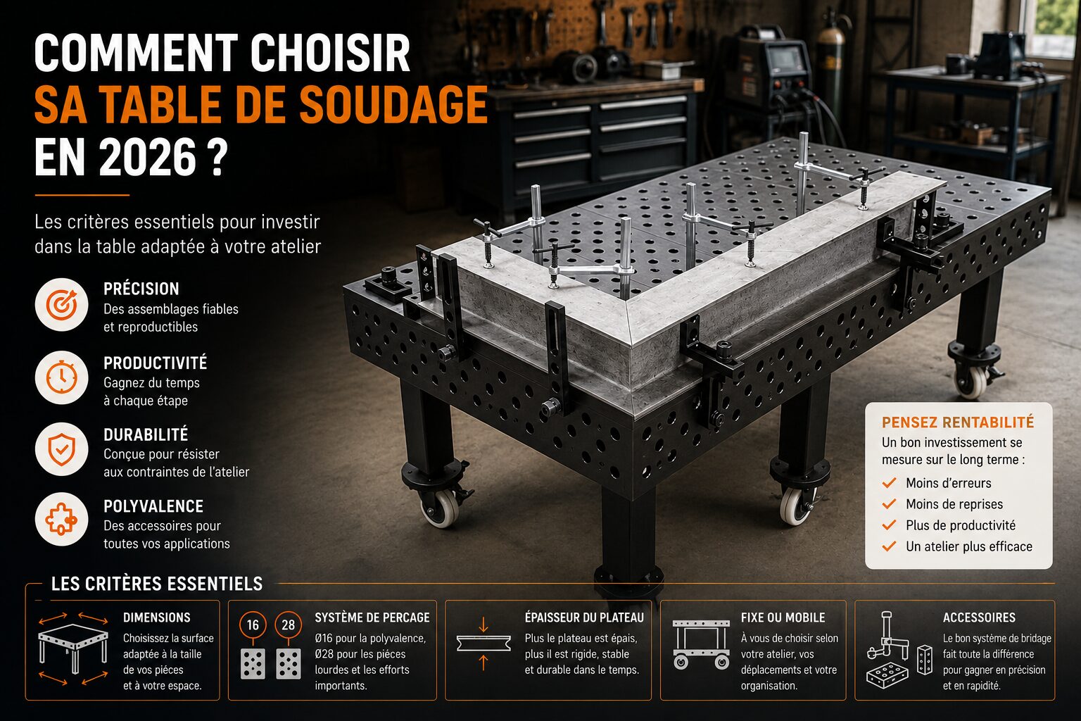 Comment choisir sa table de soudage en 2026 ?