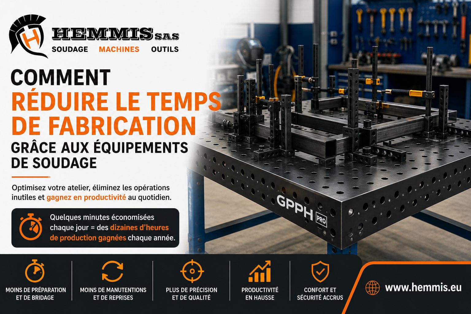Réduire le temps de fabrication grâce aux équipements de soudage