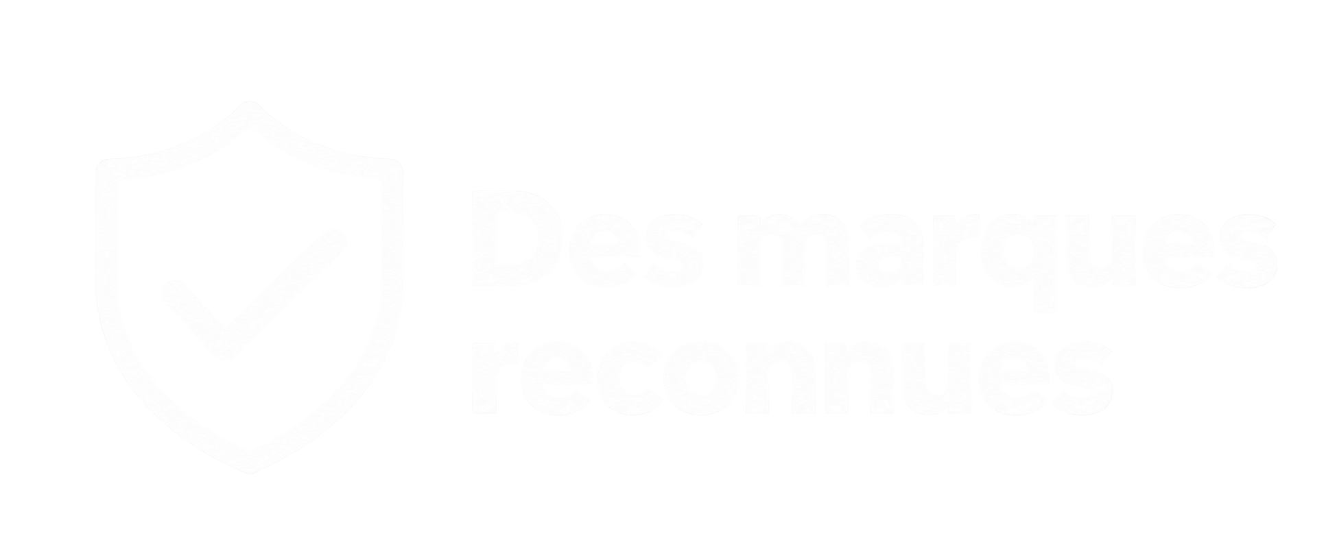 Badge de confiance « Des marques reconnues »