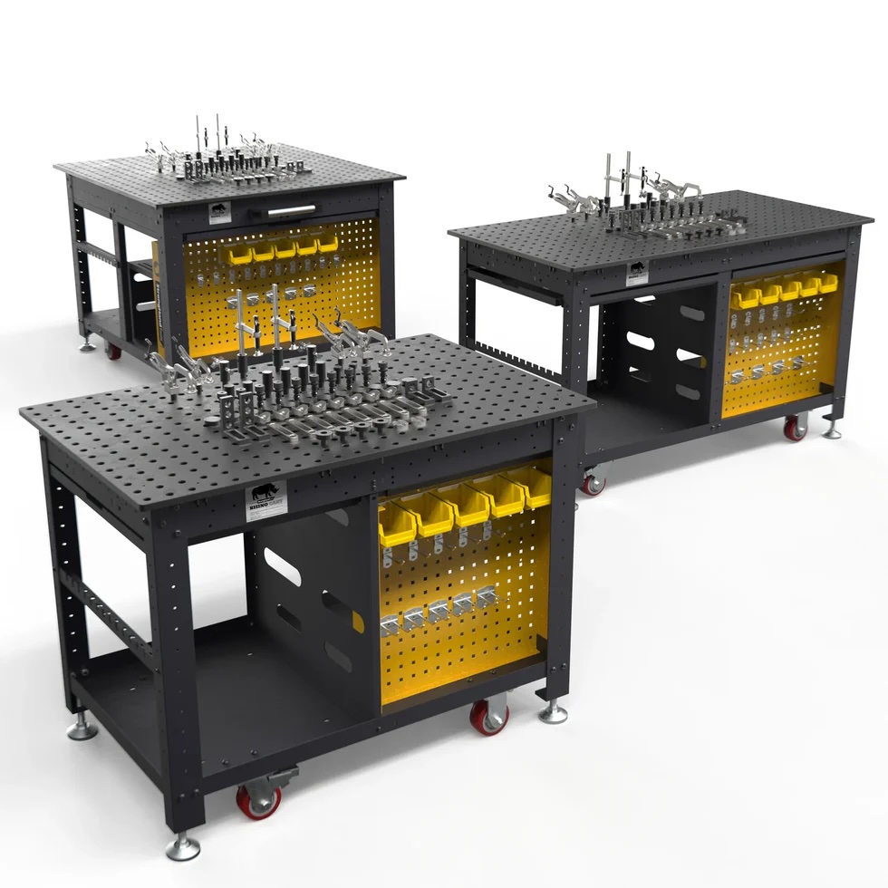 table bridage soudage atelier rhino cart